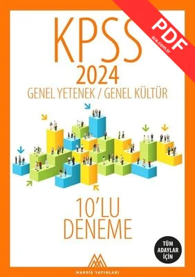KPSS 2024 Genel Yetenek - Genel Kültür 10'lu Deneme - Tüm Adaylar İçin kitap kapağı
