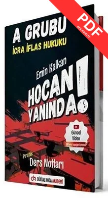 KPSS A Grubu İcra İflas Hukuku Hocan Yanında Pratik Ders Notları kitap kapağı