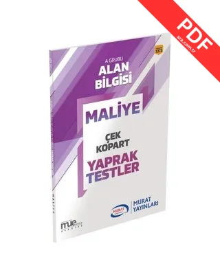 KPSS A Grubu Maliye Çek Kopart Yaprak Testler kitap kapağı