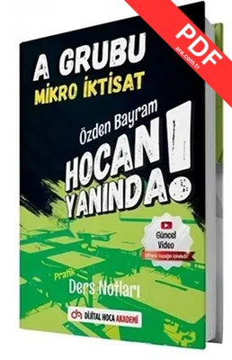KPSS A Grubu Mikro İktisat Hocan Yanında Pratik Ders Notları kitap kapağı