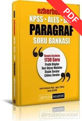 KPSS ALES DGS Ezberbozan Paragraf Soru Bankası kitap kapağı