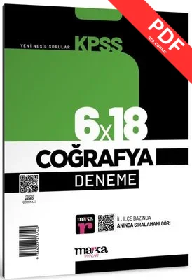 KPSS Coğrafya 6x18 Deneme kitap kapağı