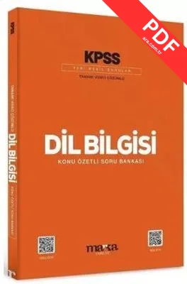 KPSS Dil Bilgisi Konu Özetli Yeni Nesil Soru Bankası Tamamı Video Çözümlü kitap kapağı