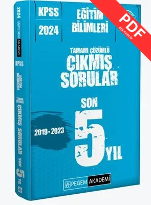 KPSS Eğitim Bilimleri Çıkmış Sorular Son 5 Sınav kitap kapağı