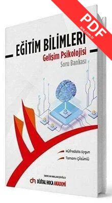 KPSS Eğitim Bilimleri Gelişim Psikolojisi Tamamı Çözümlü Soru Bankası kitap kapağı