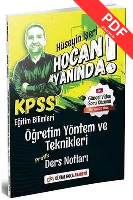 KPSS Eğitim Bilimleri Öğretim Yöntem ve Teknikleri Hocan Yanında Pratik Ders Notları kitap kapağı