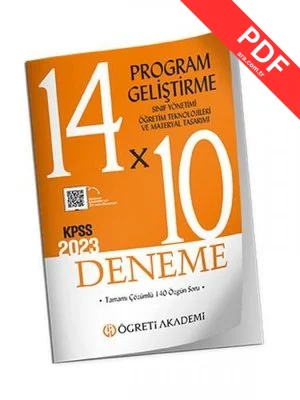 KPSS Eğitim Bilimleri Program Geliştirme Sınıf Yönetimi Öğretim Teknolojileri ve Materyal Tasar kitap kapağı