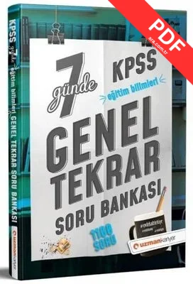 KPSS Eğitim Bilimleri Soru Bankası 7 Günde Genel Tekrar Kitabı kitap kapağı