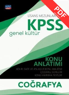KPSS Genel Kültür Coğrafya Konu Anlatımı-Lisans Mezunları İçin kitap kapağı