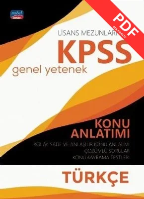 KPSS Genel Yetenek Türkçe Konu Anlatımı-Lisans Mezunları İçin kitap kapağı