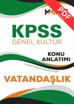 KPSS Genel Yetenek - Vatandaşlık Konu Anlatımı kitap kapağı