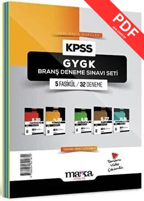 KPSS GYGK Branş Deneme Sınavı Seti 5 Fasikül 32 Deneme kitap kapağı