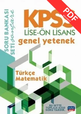 KPSS Lise - Ön Lisans Genel Yetenek Soru Bankası - Türkçe - Matematik kitap kapağı
