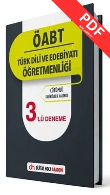 KPSS ÖABT Türk Dili ve Edebiyatı Öğretmenliği Çözümlü 3lü Deneme kitap kapağı