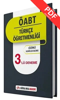 KPSS ÖABT Türkçe Öğretmenliği Çözümlü 3lü Deneme kitap kapağı