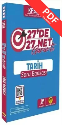 KPSS Tarih 27 de 27 Net Garanti Soru Bankası Video Çözümlü kitap kapağı