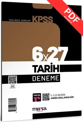 KPSS Tarih 6x27 Deneme kitap kapağı