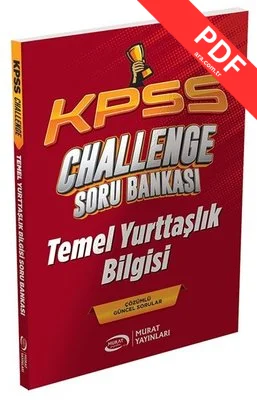 KPSS Temel Yurttaşlık Bilgisi CHALLENGE Soru Bankası kitap kapağı
