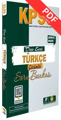 KPSS Türkçe Dev Seri Soru Bankası Çözümlü kitap kapağı