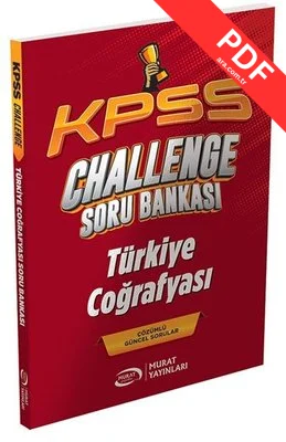 KPSS Türkiye Coğrafyası CHALLENGE Soru Bankası kitap kapağı
