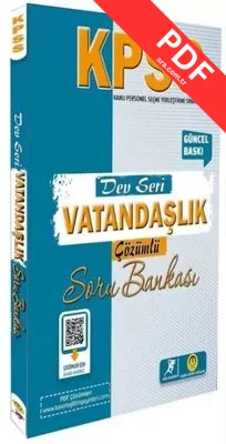 KPSS Vatandaşlık Dev Seri Soru Bankası Çözümlü kitap kapağı