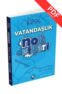 KPSS Vatandaşlık El Yazısı Konu Anlatım Defteri kitap kapağı