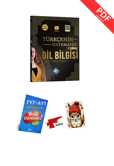 KR Akademi Yayınları 2025 TYT AYT Gamze Hoca Türkçenin Matematiği Tüm Sınavlar İçin 21 Günde Dil Bilgisi Video Ders Kitabı kitap kapağı