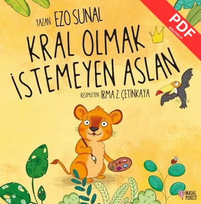Kral Olmak İstemeyen Aslan kitap kapağı