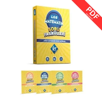 LGS 8. Sınıf Matematik Soru Fasikülleri Dört Çeyreklik Soru Bankası kitap kapağı