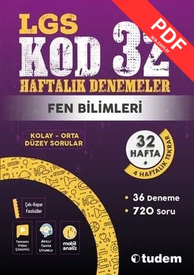 LGS Fen Bilimleri Kod 32 - Haftalık Denemeler kitap kapağı