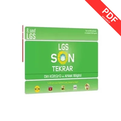 LGS Son Tekrar Din Kültürü ve Ahlak Bilgisi kitap kapağı