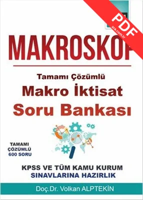Makroskop Tamamı Çözümlü Makro İktisat Soru Bankası kitap kapağı