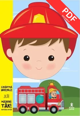 Maskeni Tak - İtfaiyeci - Boyama Kitabı kitap kapağı