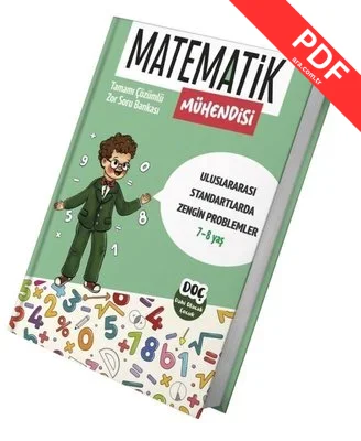 Matematik Mühendisi 7 - 8 Yaş - Tamamı Çözümlü Zor Soru Bankası kitap kapağı