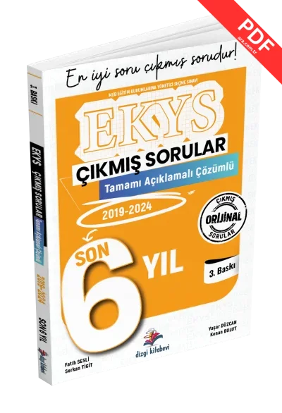 Meb Ekys Tamamı Açıklamalı Son 6 Yıl (2019-2024) Çıkmış Orijinal Sorular kitap kapağı