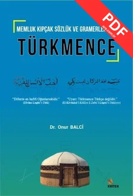 Memluk Kıpçak Sözlük ve Gramerlerinde Türkmence kitap kapağı