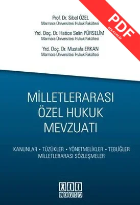 Milletlerarası Özel Hukuk Mevzuatı-Mavi Kapak kitap kapağı