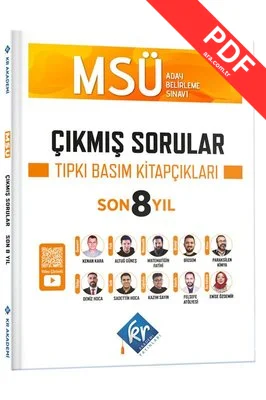 MSÜ Çıkmış Sorular Son 8 Yıl Tıpkı Basım Kitapçıkları kitap kapağı