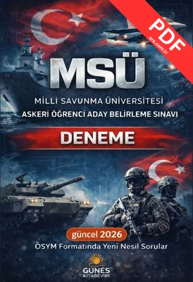 MSÜ Milli Savunma Üniversitesi Askeri Öğrenci Aday Belirleme Sınavı Deneme