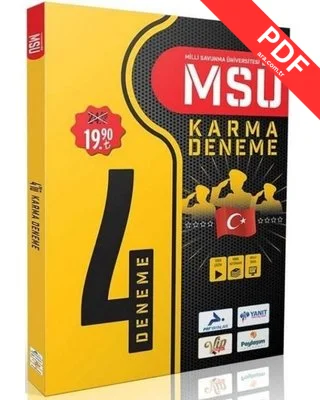Msü (Milli Sav. Üniv.) Karma 4 Fasikül Deneme kitap kapağı