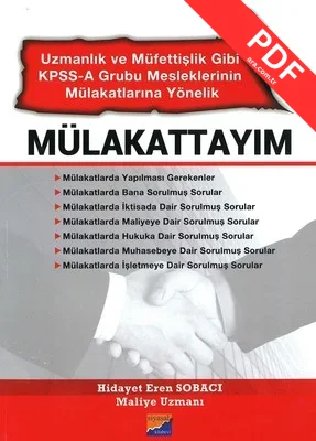 Mülakattayım-Uzmanlık ve Müfettişlik Gibi KPSS-A Grubu Mesleklerinin Mülakatlarına Yönelik kitap kapağı