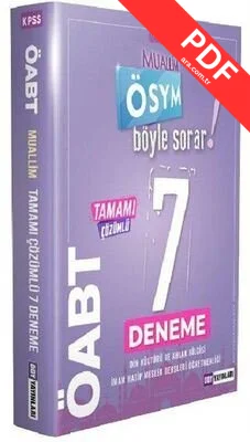ÖABT Din Kültürü ve Ahlak Bilgisi Muallim ÖSYM Böyle Sorar 7 Deneme Çözümlü kitap kapağı