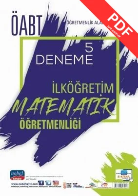 ÖABT İlköğretim Matematik Öğretmenliği - Öğretmenlik Alan Bilgisi-5 Deneme kitap kapağı