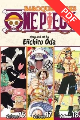 One Piece (3-in-1 Edition) Volume 6: Includes vols. 16 17 & 18 (One Piece (Omnibus Edition)) kitap kapağı