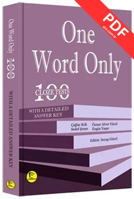 One Word Only: 100 Cloze Tests with a Detailed Answer Key kitap kapağı
