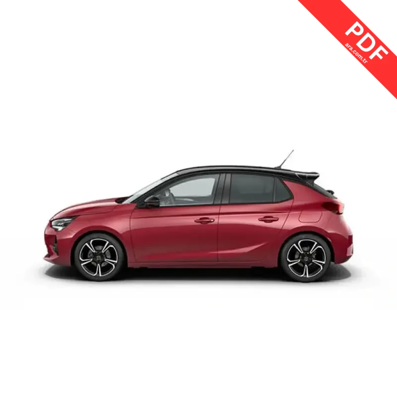 Opel Corsa (2023) kılavuz kapağı
