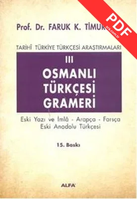 Osmanlı Türkçesi Grameri 3 kitap kapağı