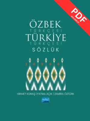 Özbek Türkçesi Türkiye Türkçesi Sözlük kitap kapağı