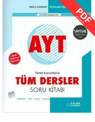 Palme Yks Ayt Tüm Dersler Soru Kitabı (Sayısal) kitap kapağı