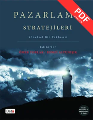 Pazarlama Stratejileri Yönetsel Bir kitap kapağı